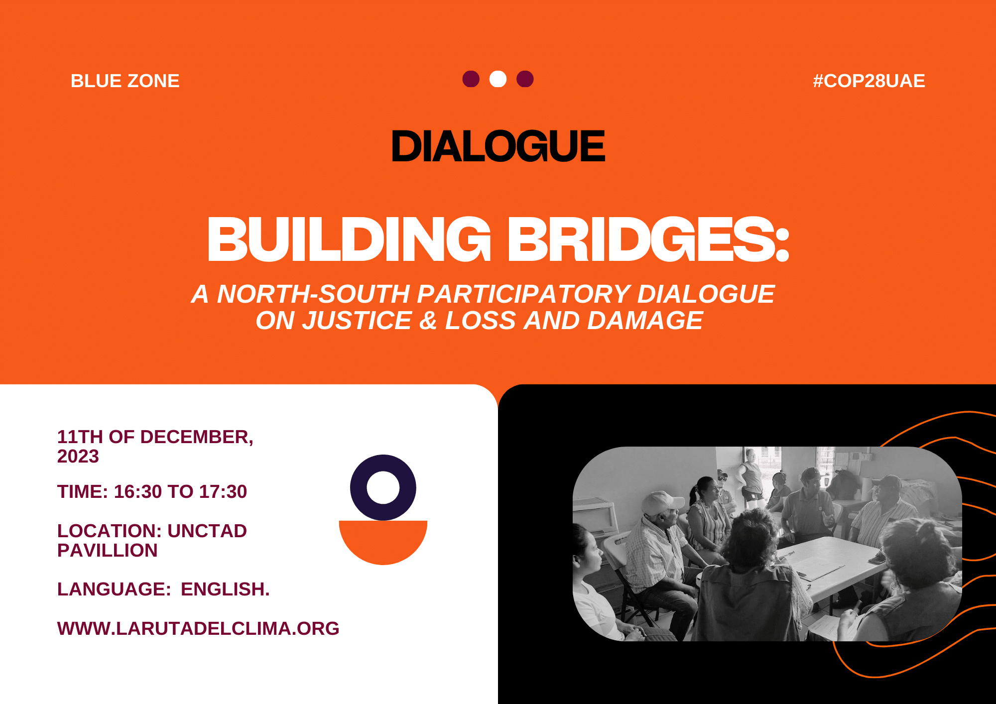 Evento COP28 – Building Bridges: North-South Participatory Dialogue on Justice & Loss and Damage